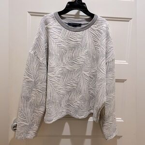 French Connection Grey/White Top